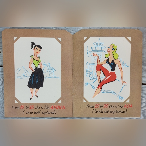 1940s Naughty Multi-Page Birthday Card - A Nova Laugh - Made In USA - Funny - ! - Picture 4 of 11